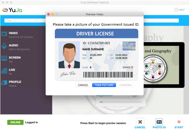 Verify Test-Takers Identity
