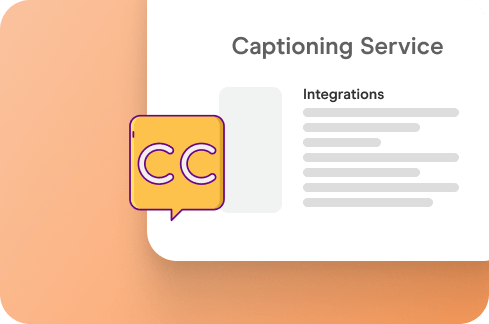 Captioning Service illustration.