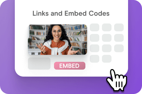 Links and Embed Codes illustration.