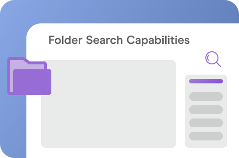 Folder Search Capabilities Icon.