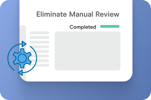 Eliminate Manual Review Icon.