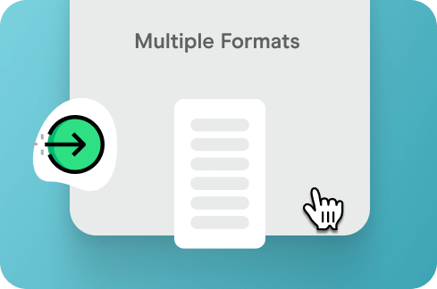 Multiple Formats Icon.