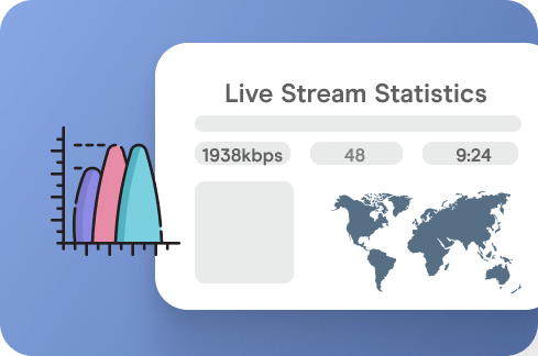 Real-Time Live Analytics Icon.