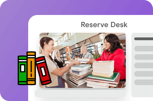 Reserve Desk Icon.