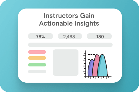 Instructors Gain Actionable Insights Icon.