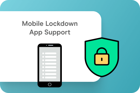 Mobile Lockdown App Support illustration.