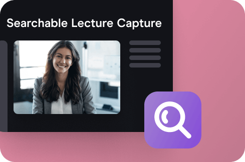 Searchable Lecture Capture Icon.