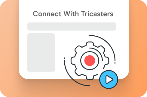 Connect with Tricasters Icon.