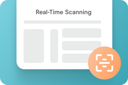 Real-Time Scanning Icon.