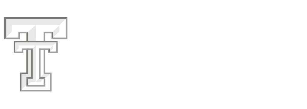 Texas Tech University white logo