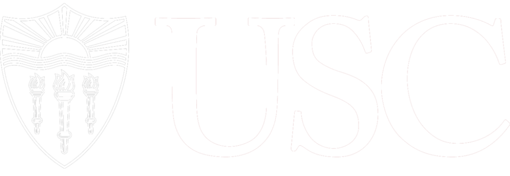 USC white logo