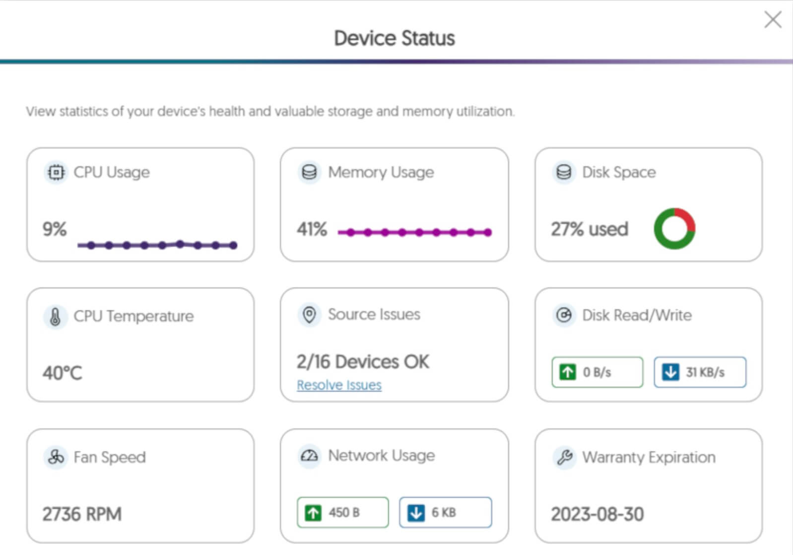 Screenshot of YuJa Admin Panel with list of devices.