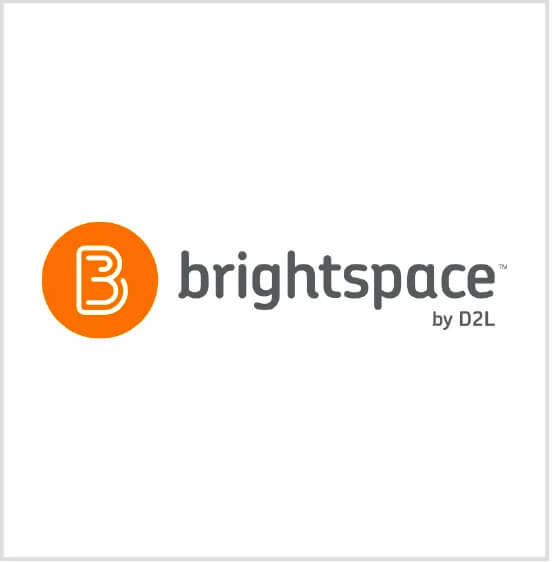 Brightspace logo.