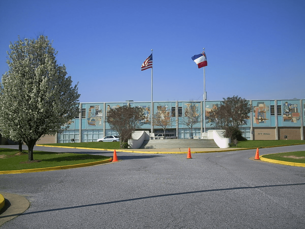 Meridian Community College front view.