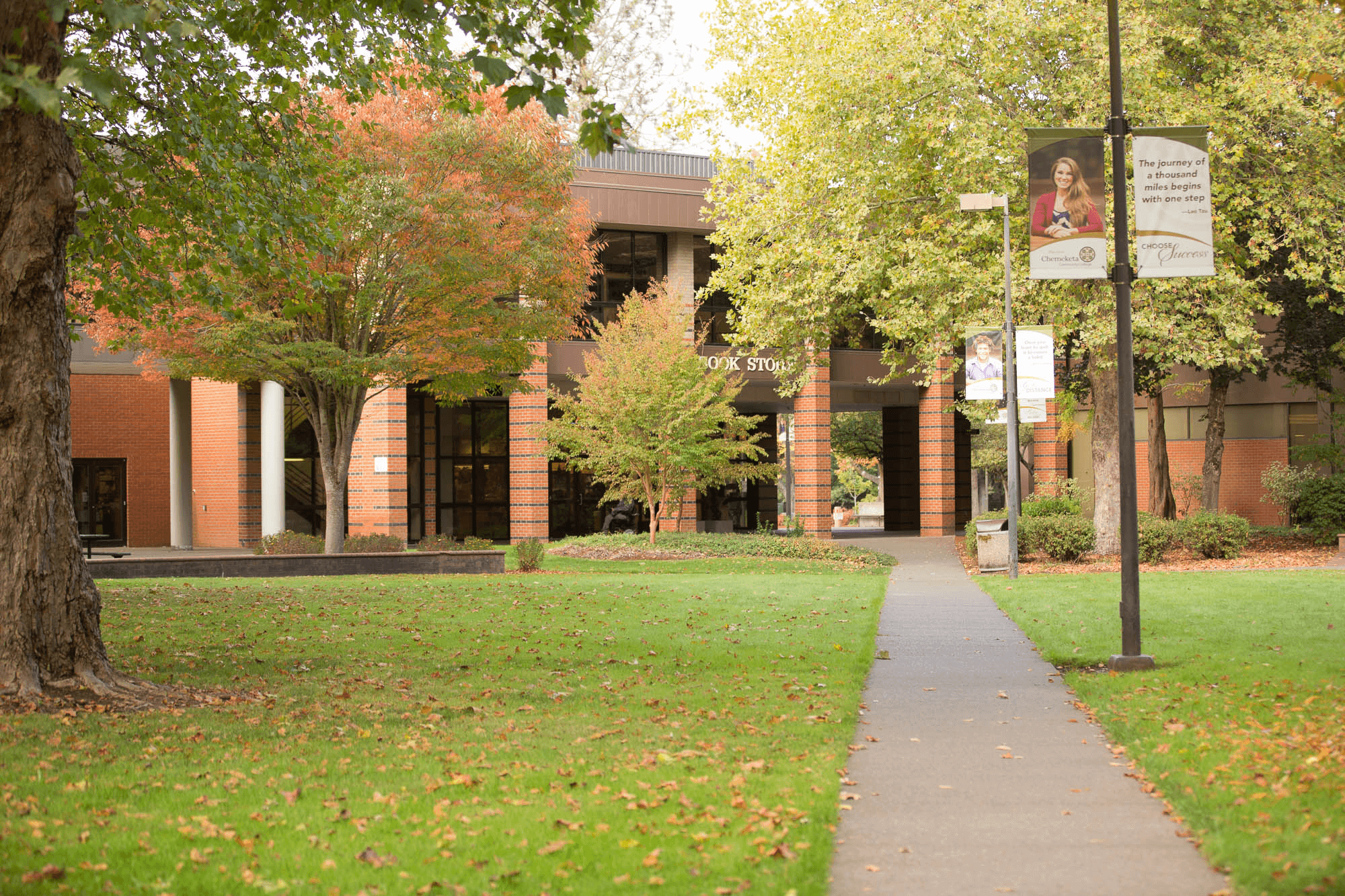 Chemeketa Community College building front view.