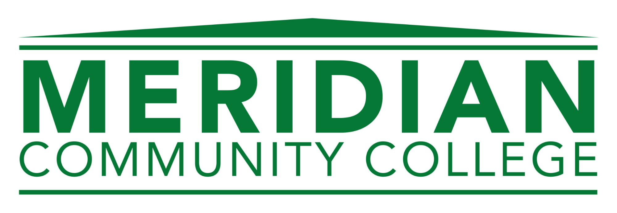 Meridian Community College logo.