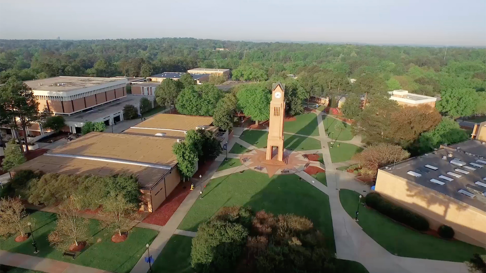 A view of Columbus State University campus